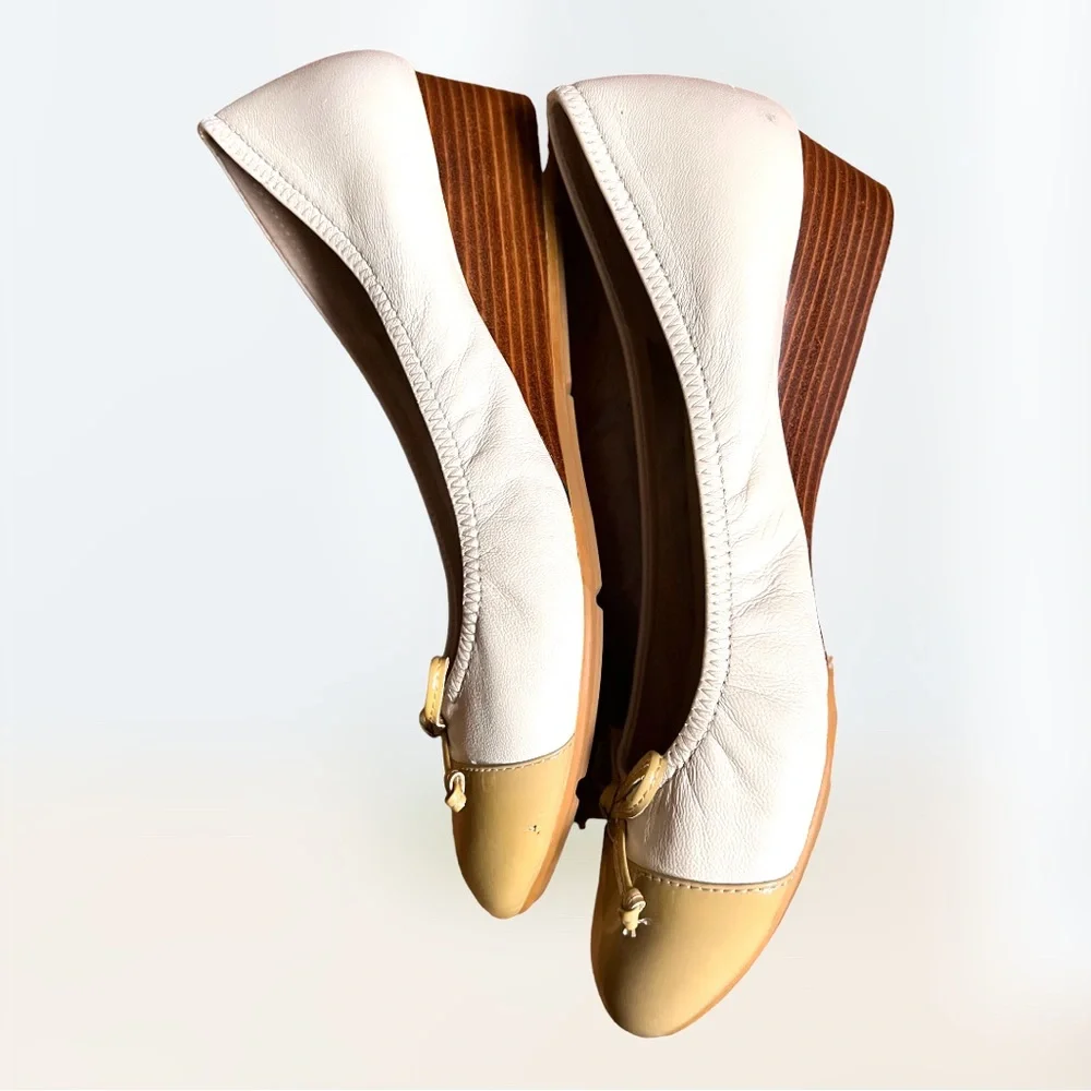 Wittner Leather Ashes Round Toe Slip On With  Bow ,Wedge Sole size 40 AU 9.5 - Picture 6 of 10